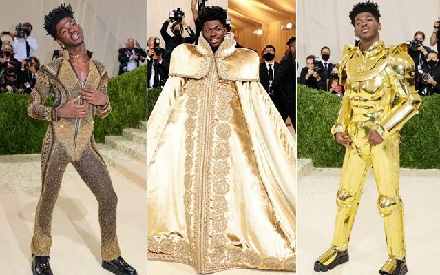 Rapper Lil Nas X at the Met Gala