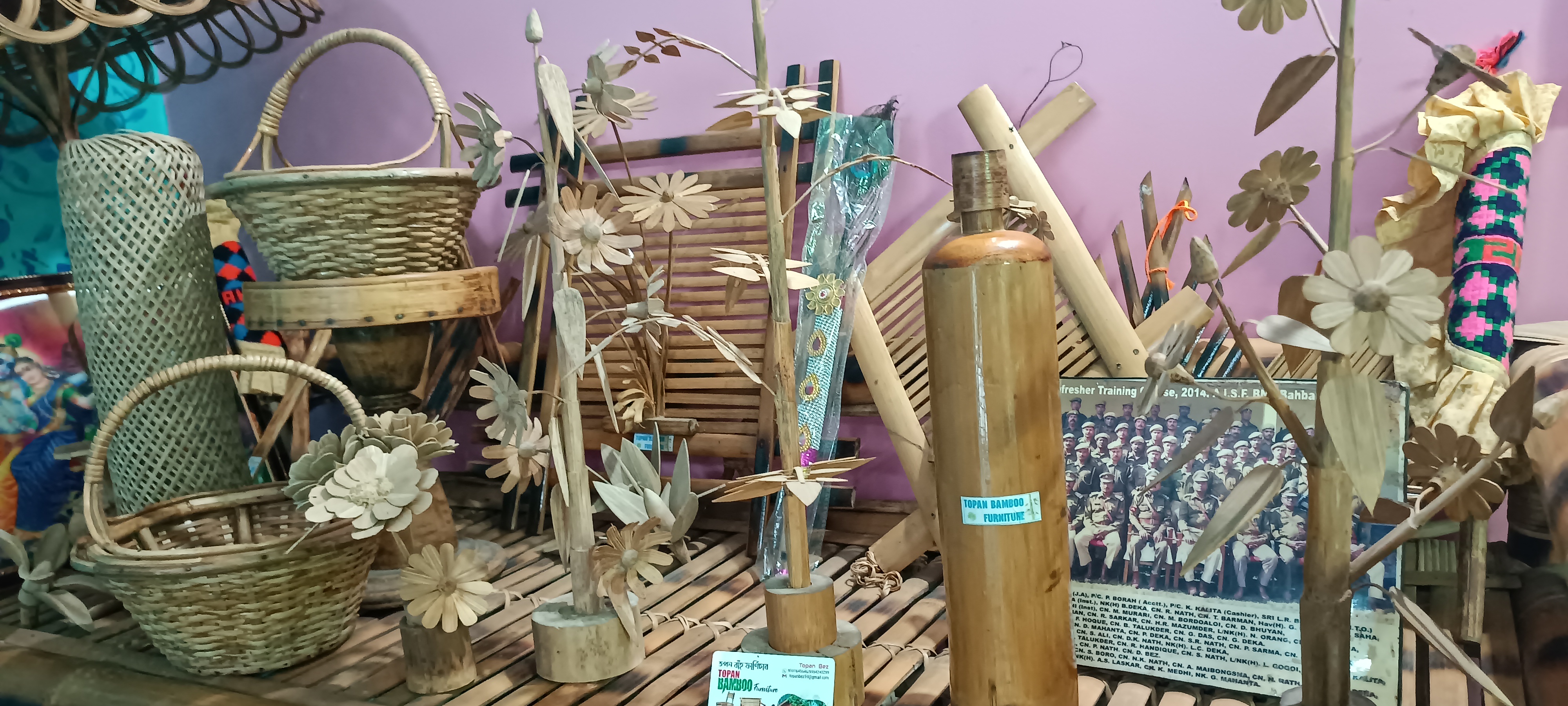 Lakhimpur bamboo cane art