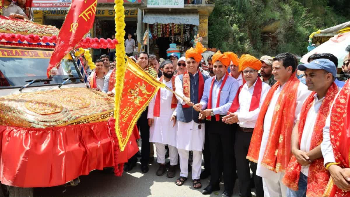 ANNUAL POTAR SARVADHAR CHHARI YATRA FLAGGED OFF IN RAMBAN KASHMIR