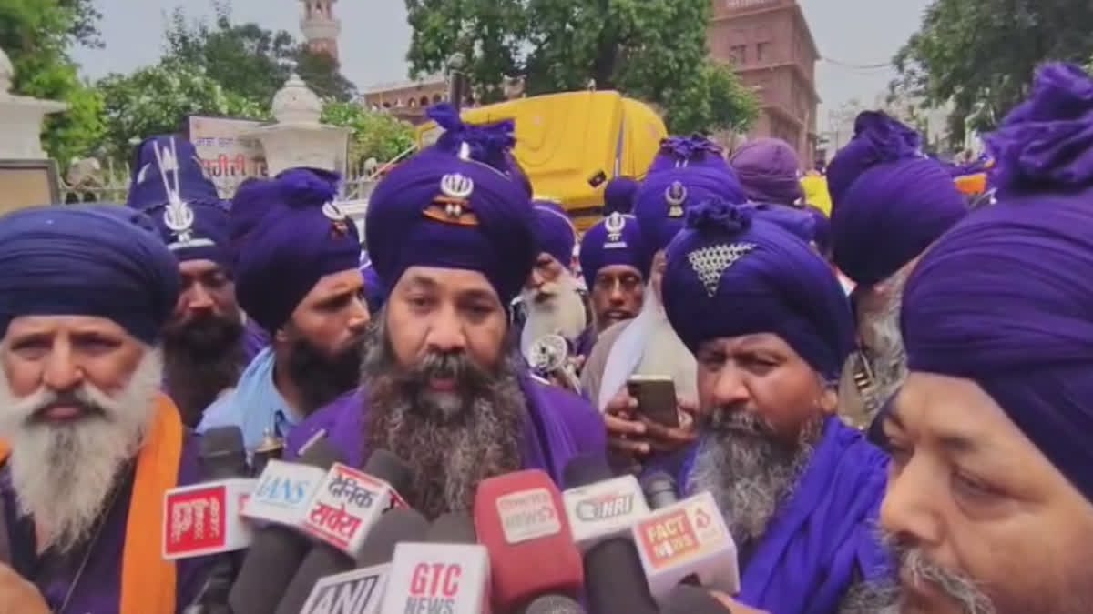 Nihang Singh organizations gathered at the invitation of Sri Akal Takht Sahib