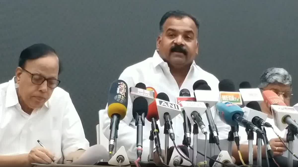 தமிழ்நாடு காங்கிரஸ் கமிட்டி தலைவர் மாணிக்கம் தாகூர்  செய்தியாளர் சந்திப்பு