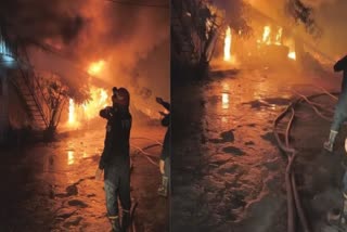 Massive Fire At Factory In Delhi