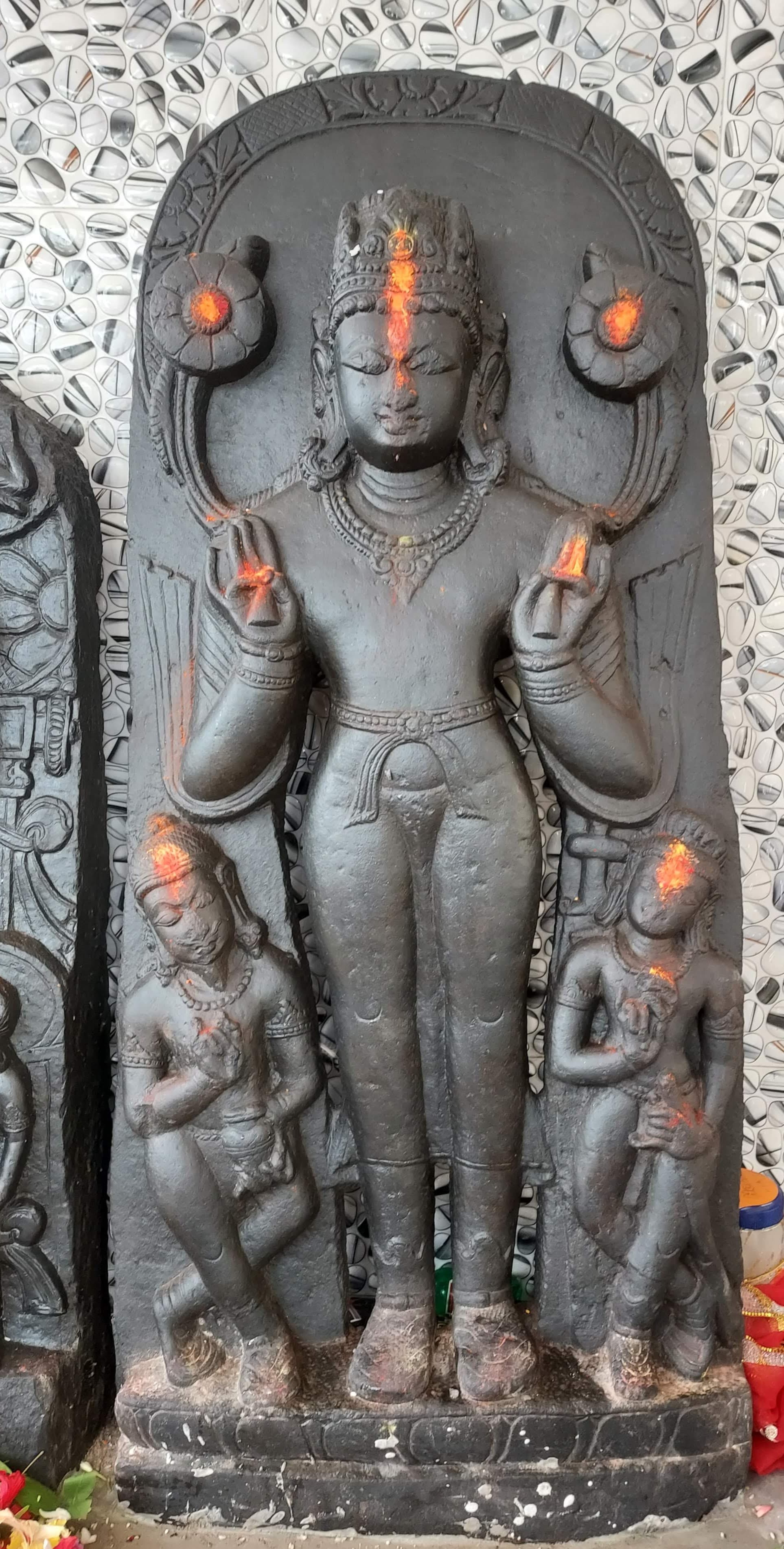 A 1200-year-old Sun God's idol at at Mehus  in Sheikhpura district in Bihar.