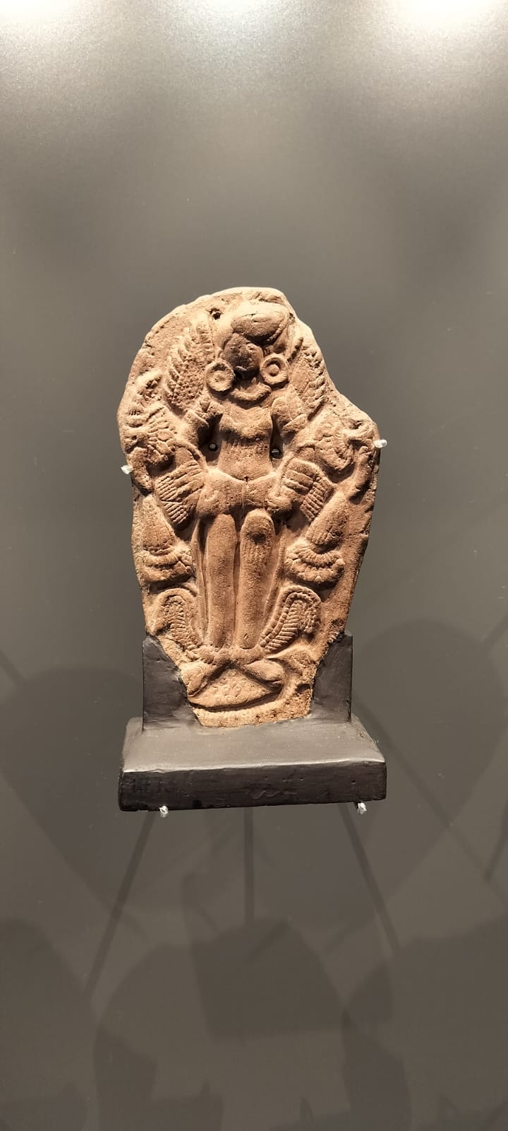 A statue of the Sun God belonging to the Sunga dynasty period corresponding to the 2nd century BC.