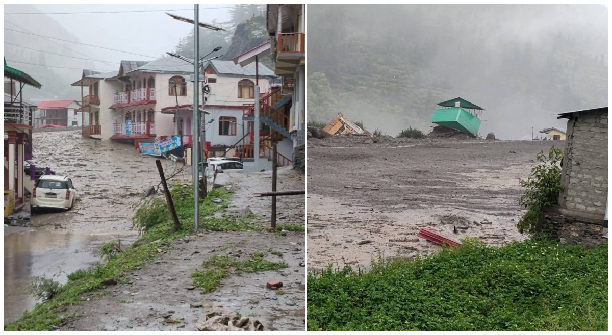 उत्तरकाशी में बादल फटने से धराली गांव तबाह