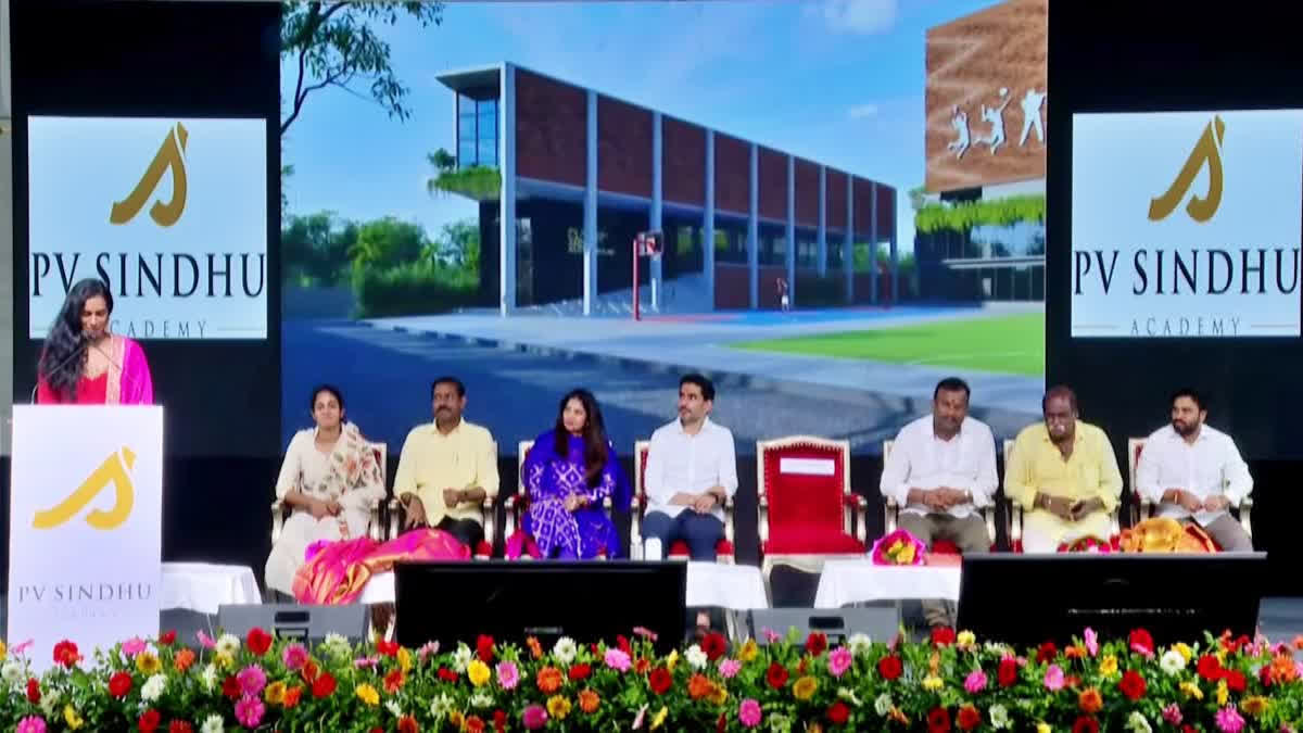 Lokesh Lays PV Sindhu Centre For Sports Excellence Foundation Stone, Says It Will Produce World-Class Sportspersons Lokesh Lays PV Sindhu Centre For Sports Excellence Foundation Stone, Says It Will Produce World-Class Sportspersons