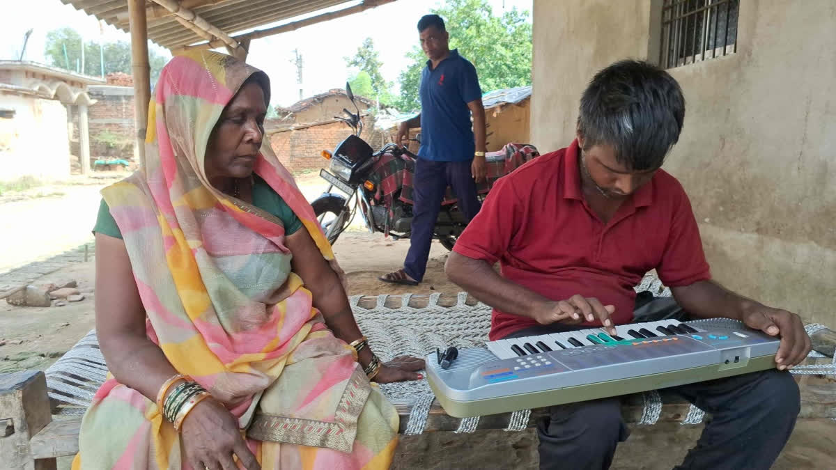 Music Helps Visually Impaired Palamu Man Overcome Adversity Malti Devi