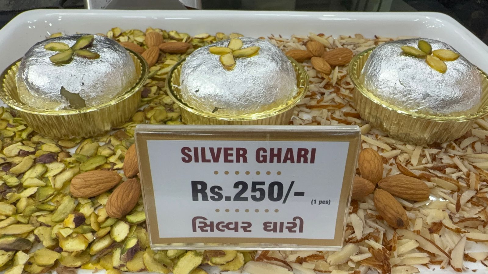 Luxury sweets 'Silver Ghaari'
