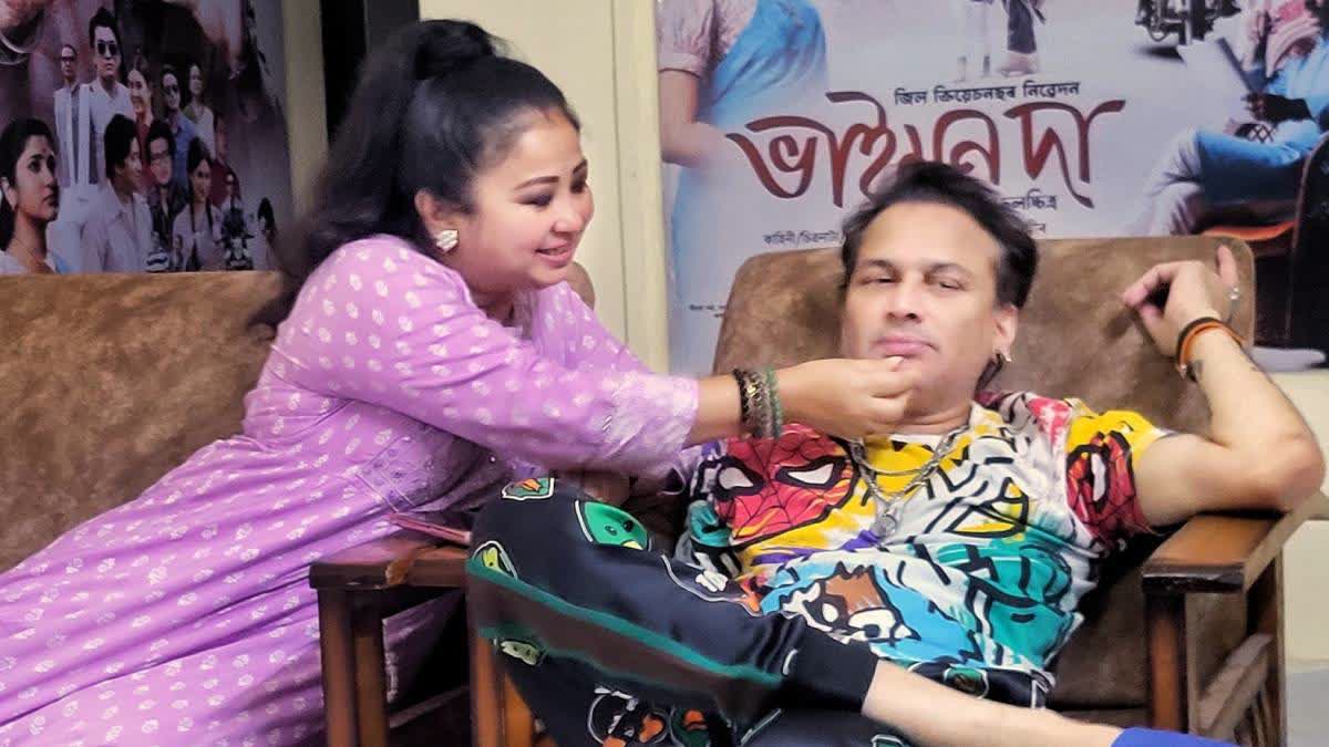 A file photo of Garima Saikia Garg with Zubeen Garg.