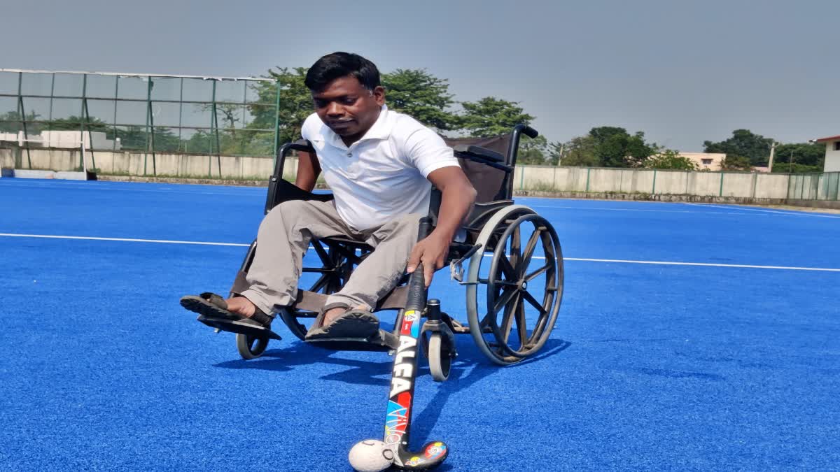 Selected player Sunil Nayak