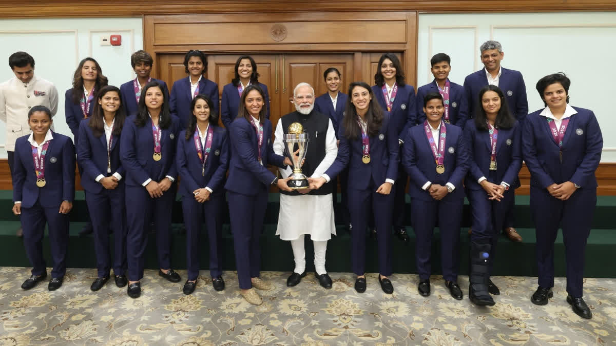 Prime Minister Narendra Modi Meets Indian Women's Team, Which Won Maiden World Cup Indian Women Team