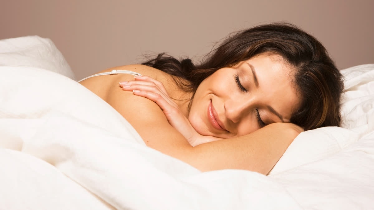 Woman lucid dreaming