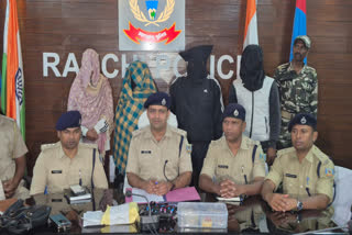 Ranchi Police arrested four drug peddlers