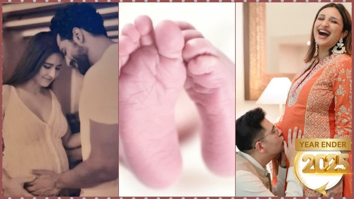 YEAR ENDER 2025 from Katrina Kaif Vicky Kaushal to parineeti chopra Raghav Chadha bollywood celebs who welcome babies in 2025