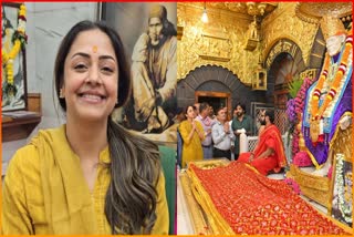Jyothika Saravanan on Saibaba Darshan