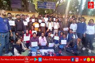 Journalist protest in Guwahati against DC atrocities