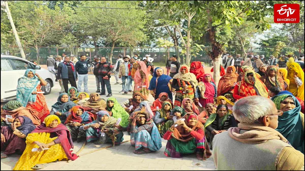 सरीला तहसील पहुंचे वृद्धावस्था और विधवा पेंशन के फरियादी.