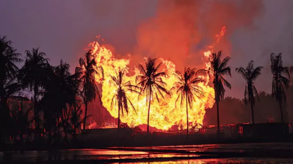 ONGC WELL GAS LEAK FIRE
