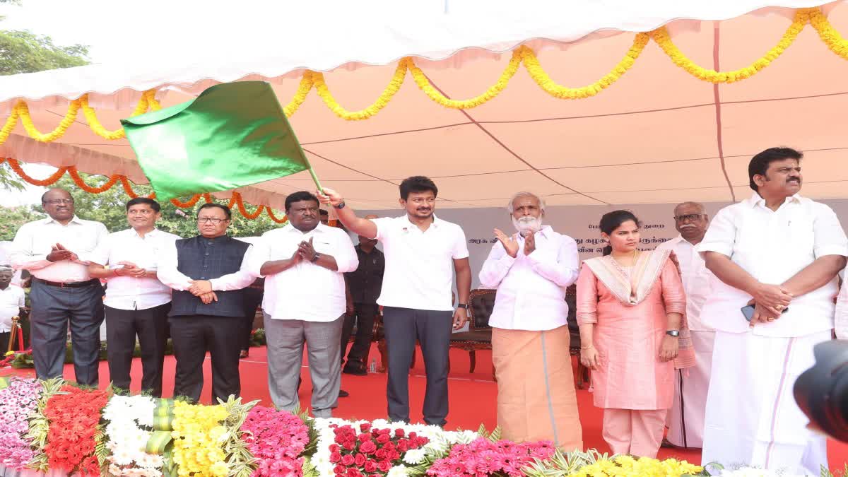 அரசு பேருந்து சேவையை துவக்கி வைத்த உதயநிதி ஸ்டாலின்