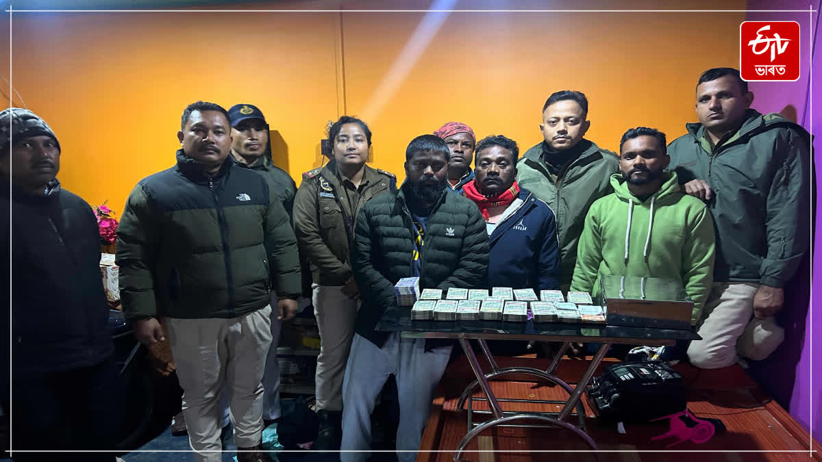 Police seized cash of 14.5 lakh rupees, one person arrested in Moran