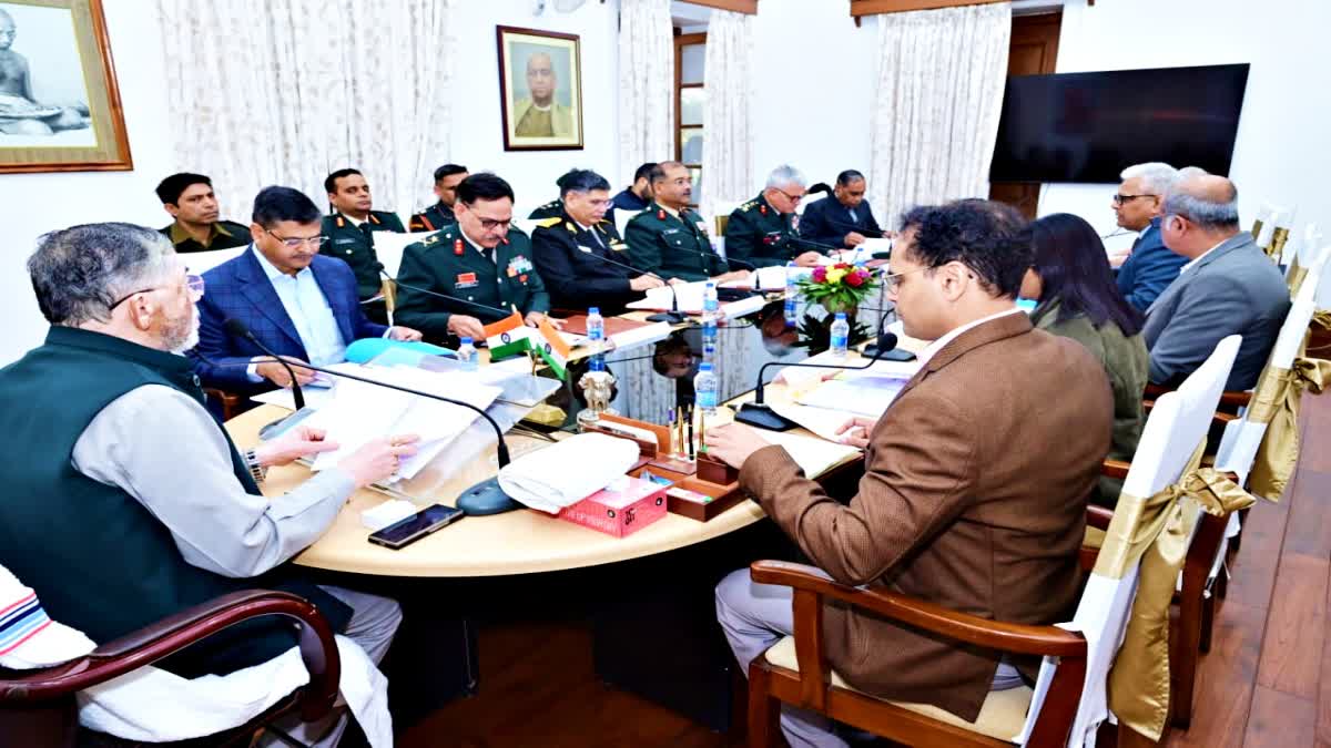 Governor hold meeting with 17th management committee of Directorate of Sainik Welfare in Ranchi
