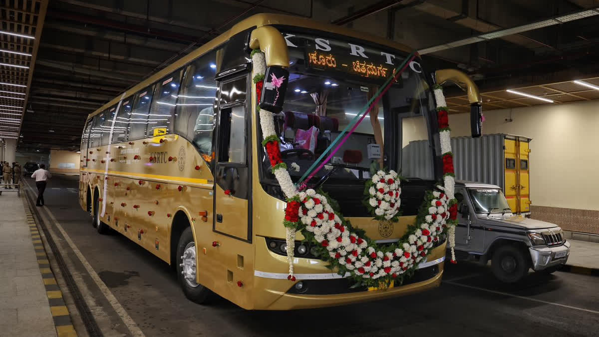 Relief For Commuters As KSRTC Slashes Premium Bus Fares Up To 15%; Passengers Welcome Move, Call For Stable Pricing A Karnataka State Road Transport Corporation bus