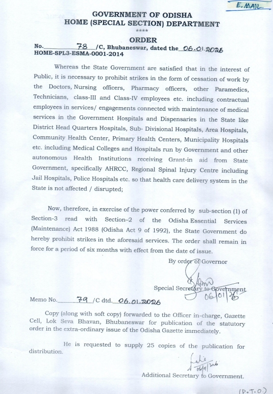Doctors strike Odisha govt imposes ESMA