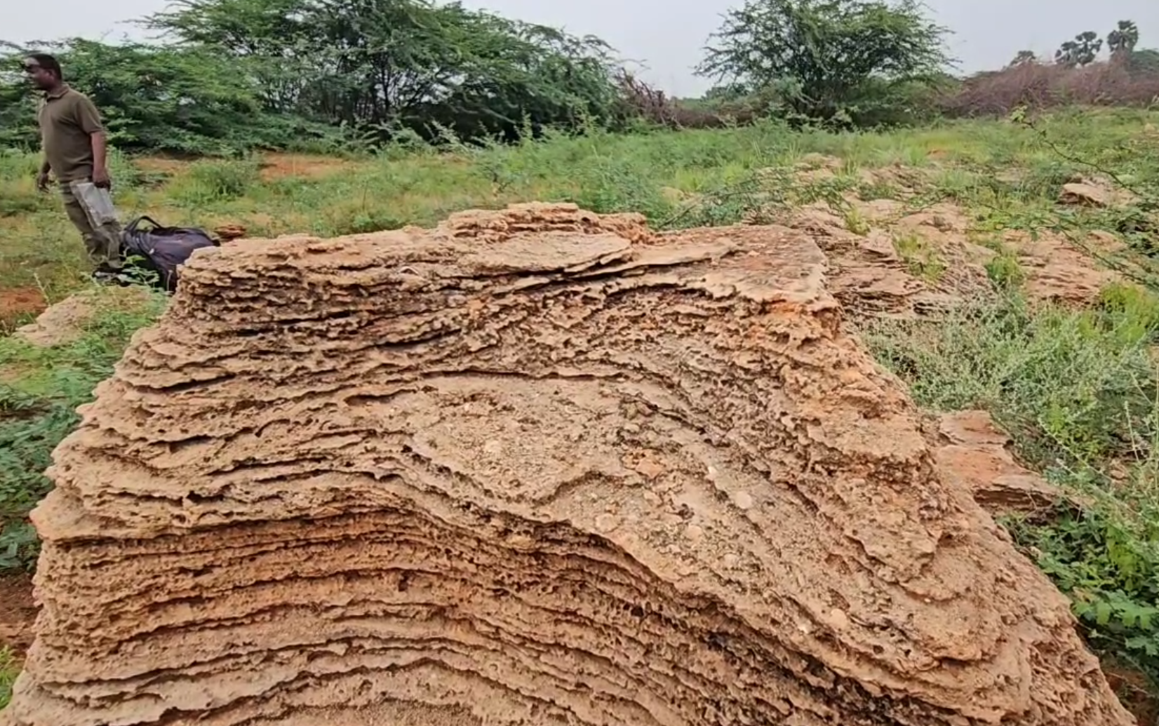 2023-ல் ஏற்பட்ட வெள்ளத்திற்கு பிறகு வெளியே தென்பட்ட பாறைகள்