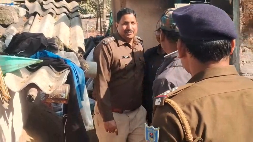 Police during search operation