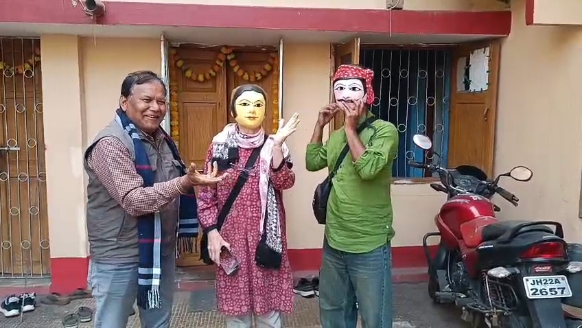 French art enthusiast Giselle Busson immersed in vibrant colors of Chhau dance in Seraikela