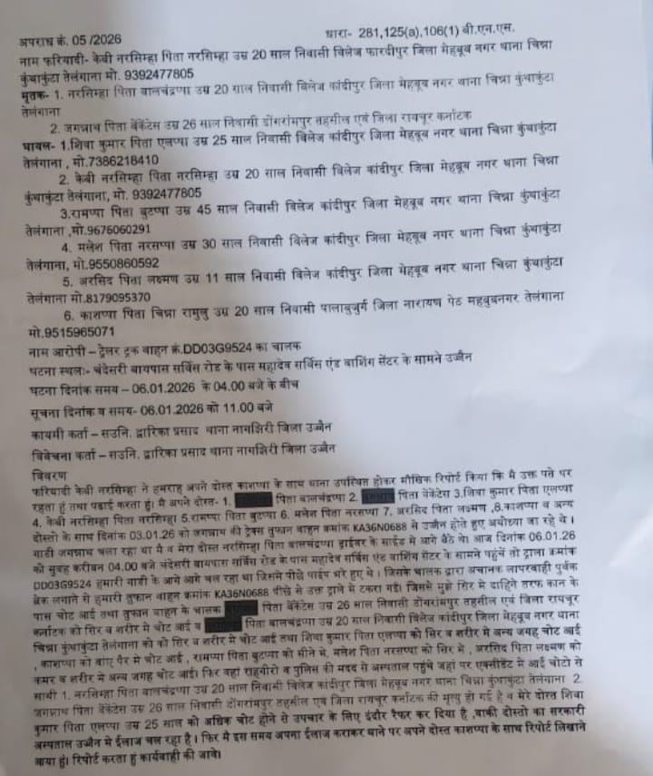 TELANGANA 3 YOUTH VISIT MAHAKAL