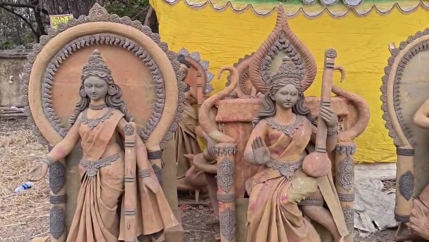 student created sculpture in bokaro