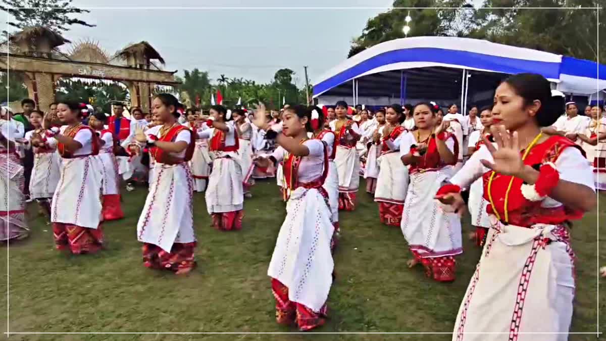 Jonai villagers celebrates for mising traditional festival porag 2025