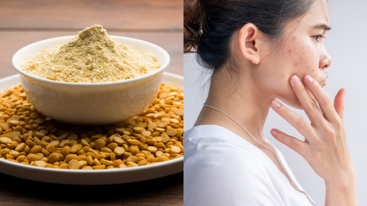 gram flour uses for skin in telugu