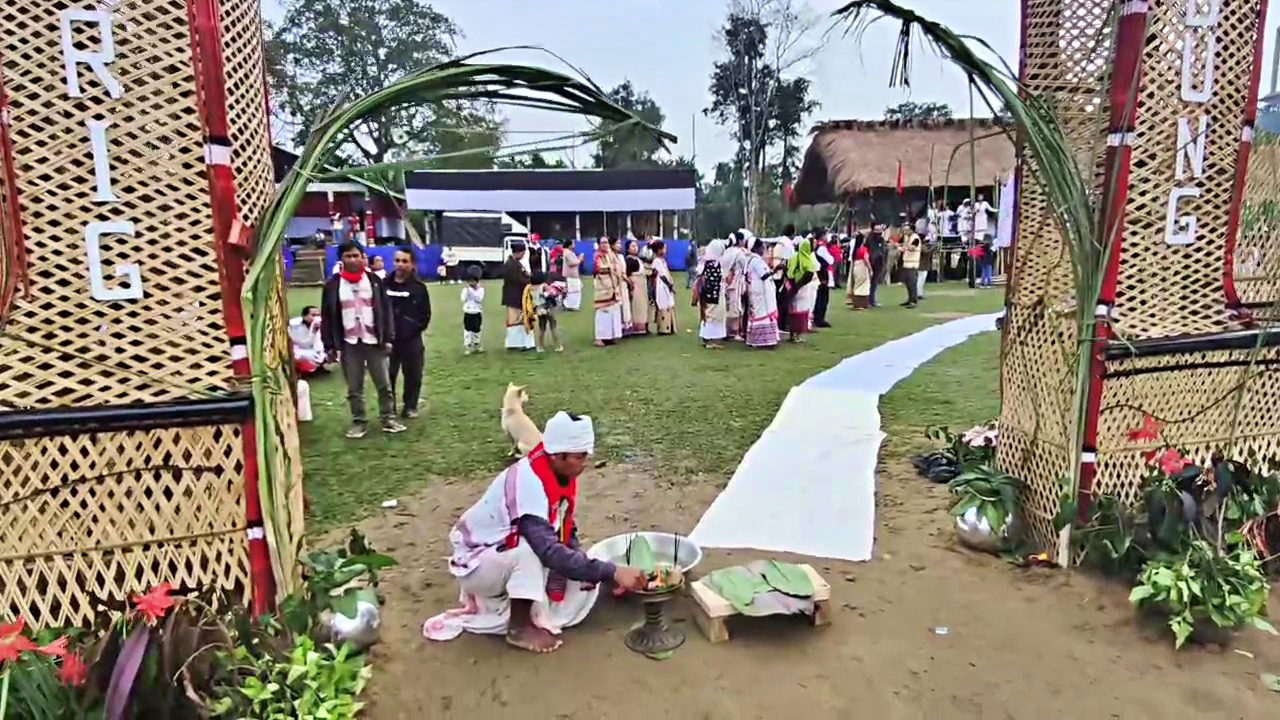 Jonai villagers celebrates for mising traditional festival porag 2025