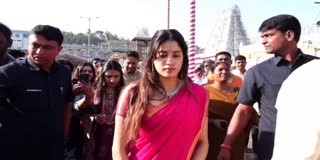 Cine Actresses Visit Tirumala Temple