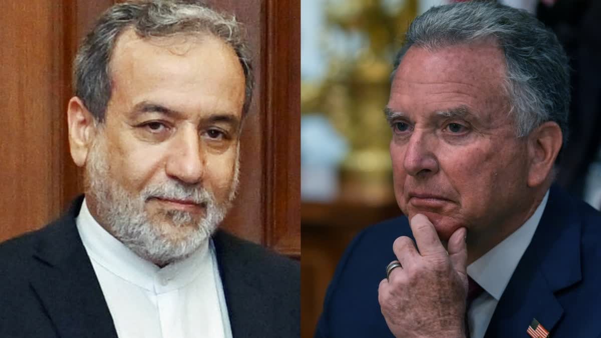Trump's envoy Steve Witkoff (R) and Iran's Foreign Minister Abbas Araghchi