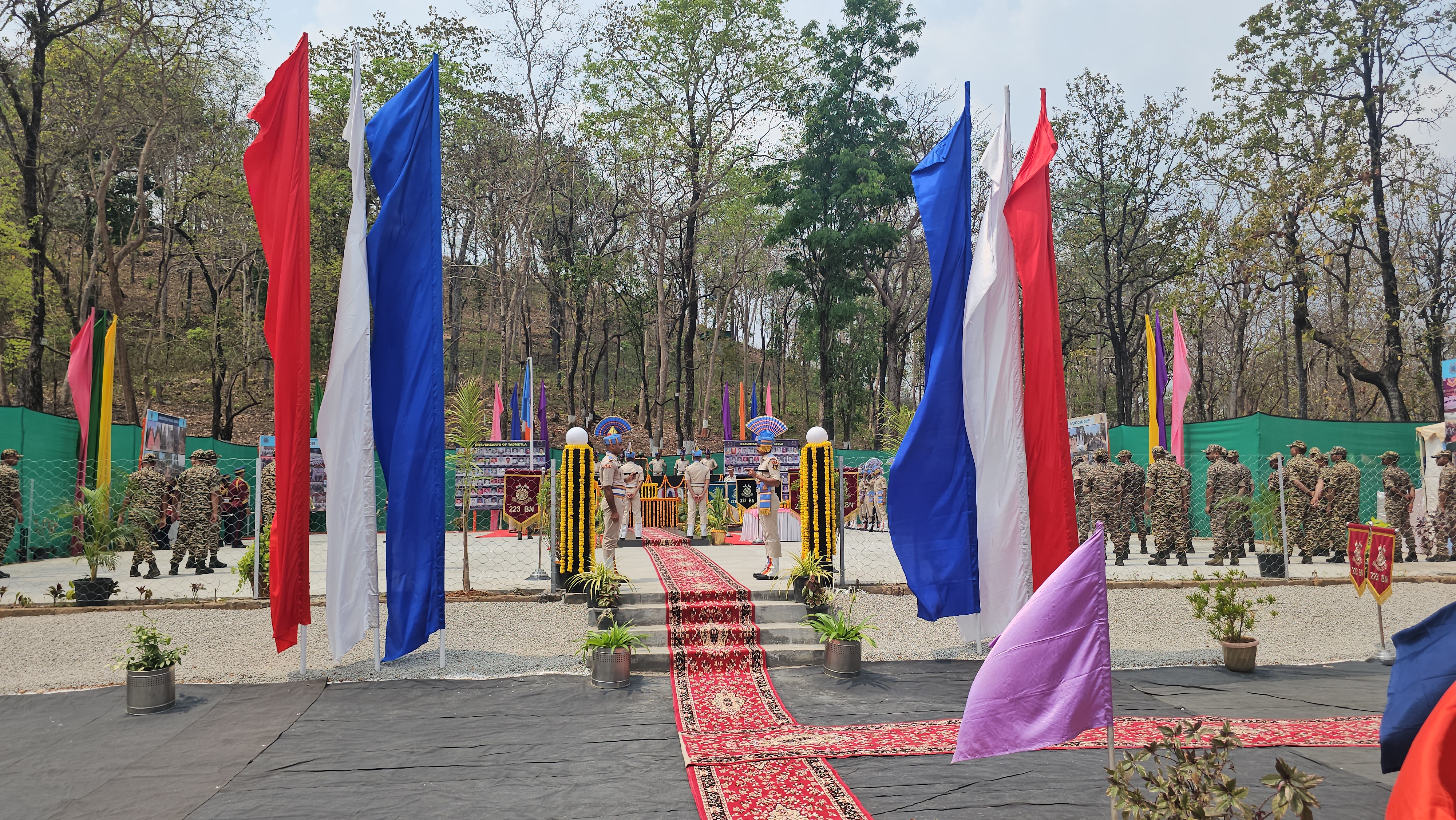 Inauguration of Martyr Memorial in Tarmetla