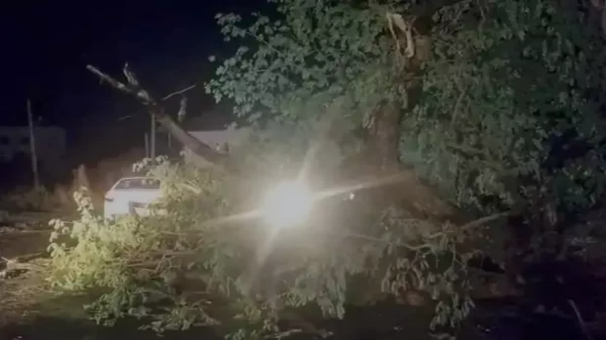 Strong winds caused structural collapses in the Mancherial district, leaving four people dead.