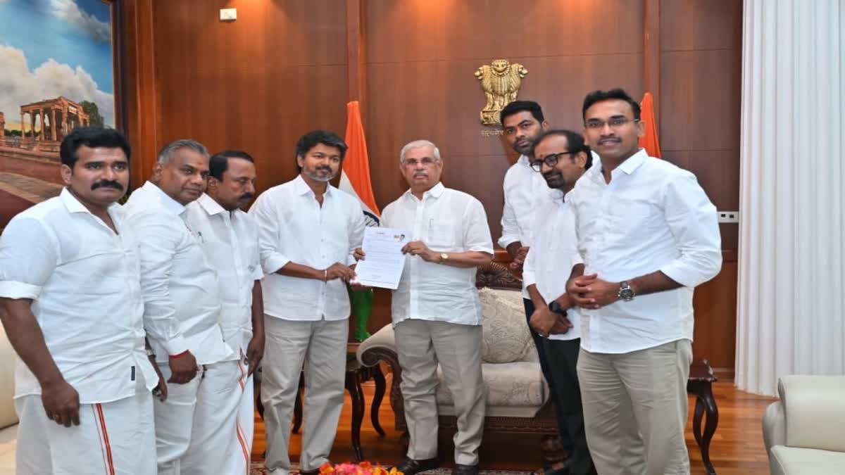 விஜய்யை தமிழக முதல்வராக பதவிப்பிரமாணம் செய்து வைக்கக்கூடாது; ஆளுநருக்கு  பறந்த கடிதம்