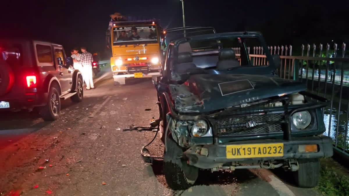 Ramnagar Gypsy School Bus Collision