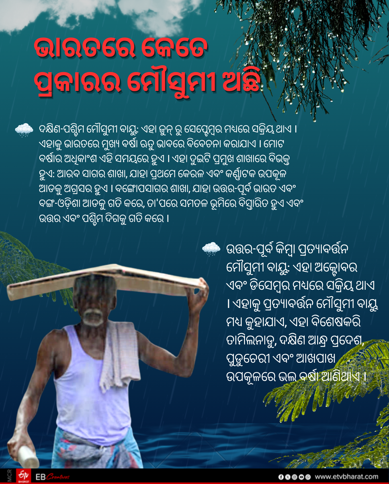 Types Of Monsoon In India