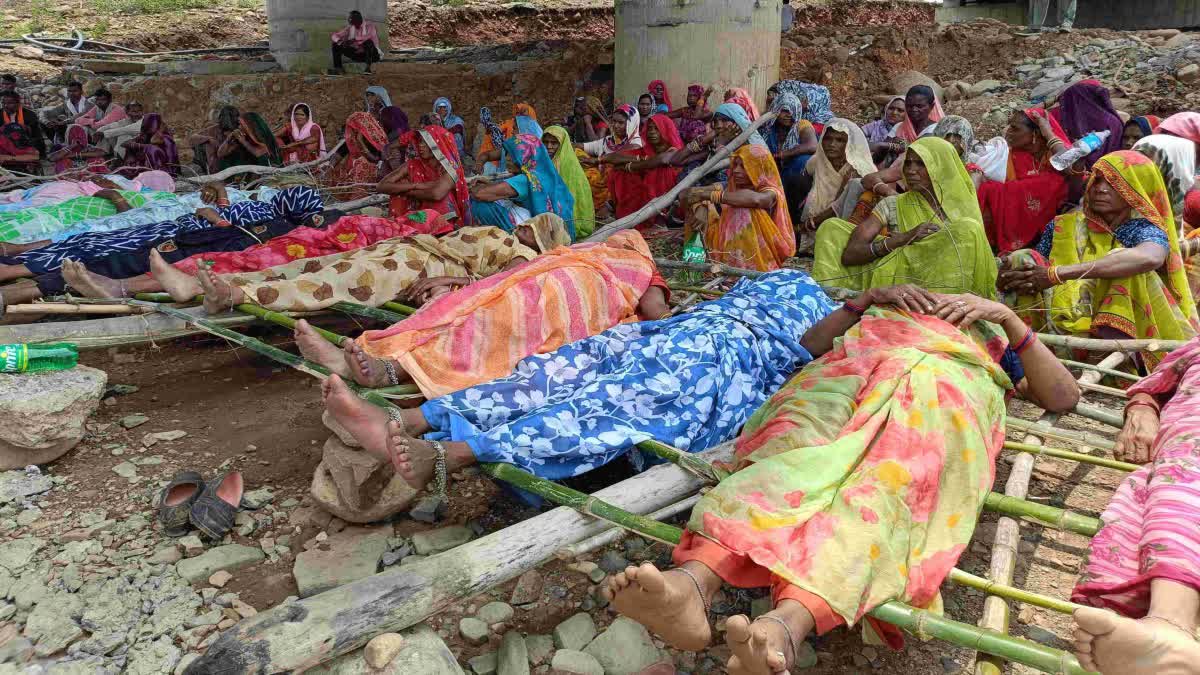 TRIBAL PROTEST KEN BETWA PROJECT