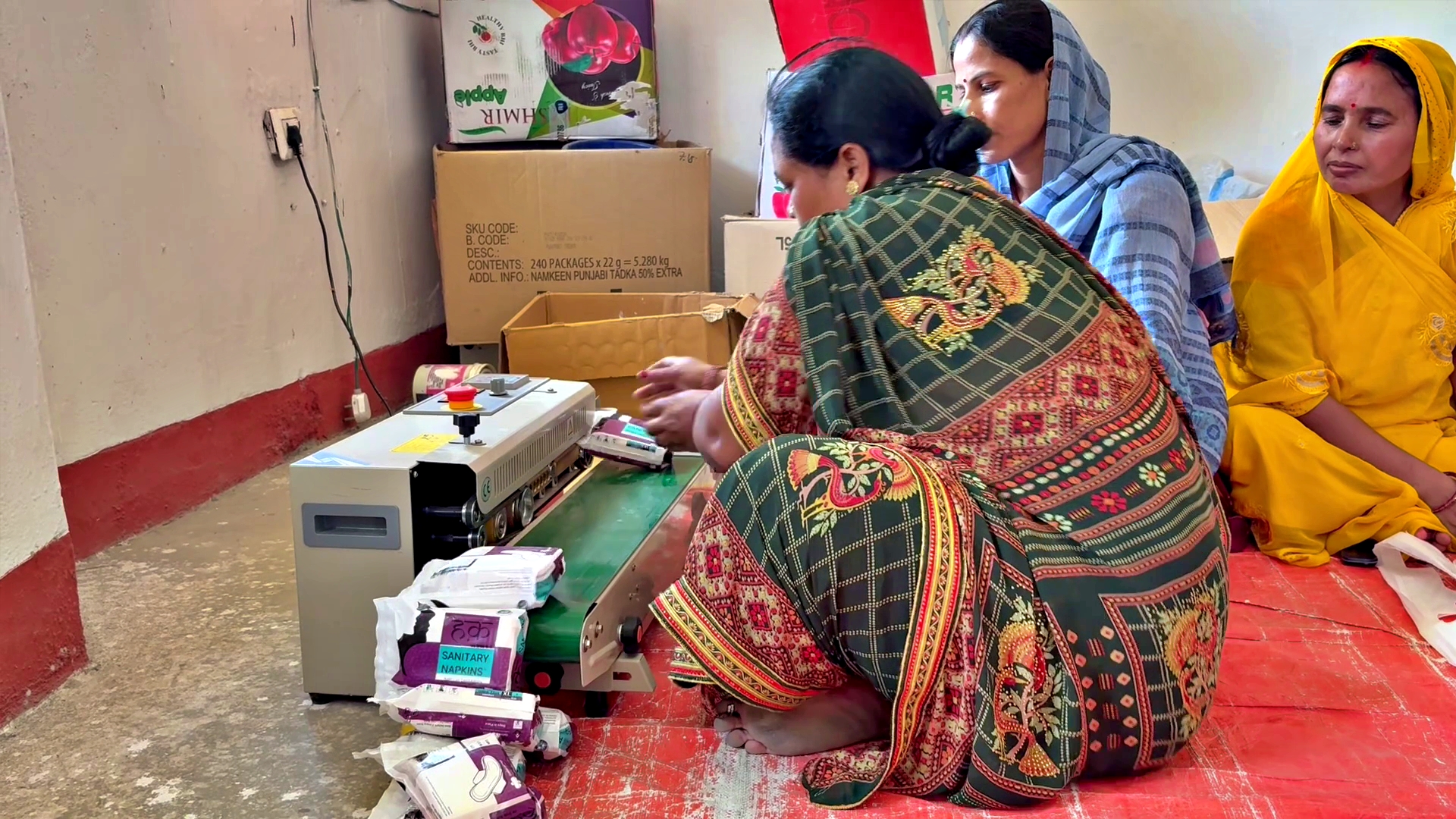 SANITARY PAD MANUFACTURING UNIT