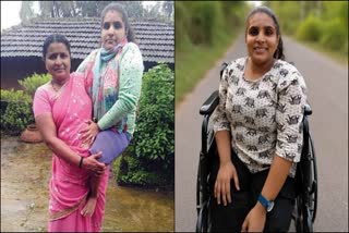Bhagyashree Kulal with mother