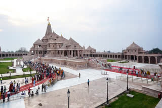 A view of the Ram Mandir in Ayodhya, Uttar Pradesh