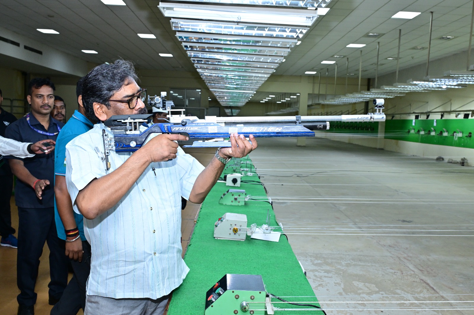 CM Hemant Soren inspected Khelgaon Shooting Range in Ranchi