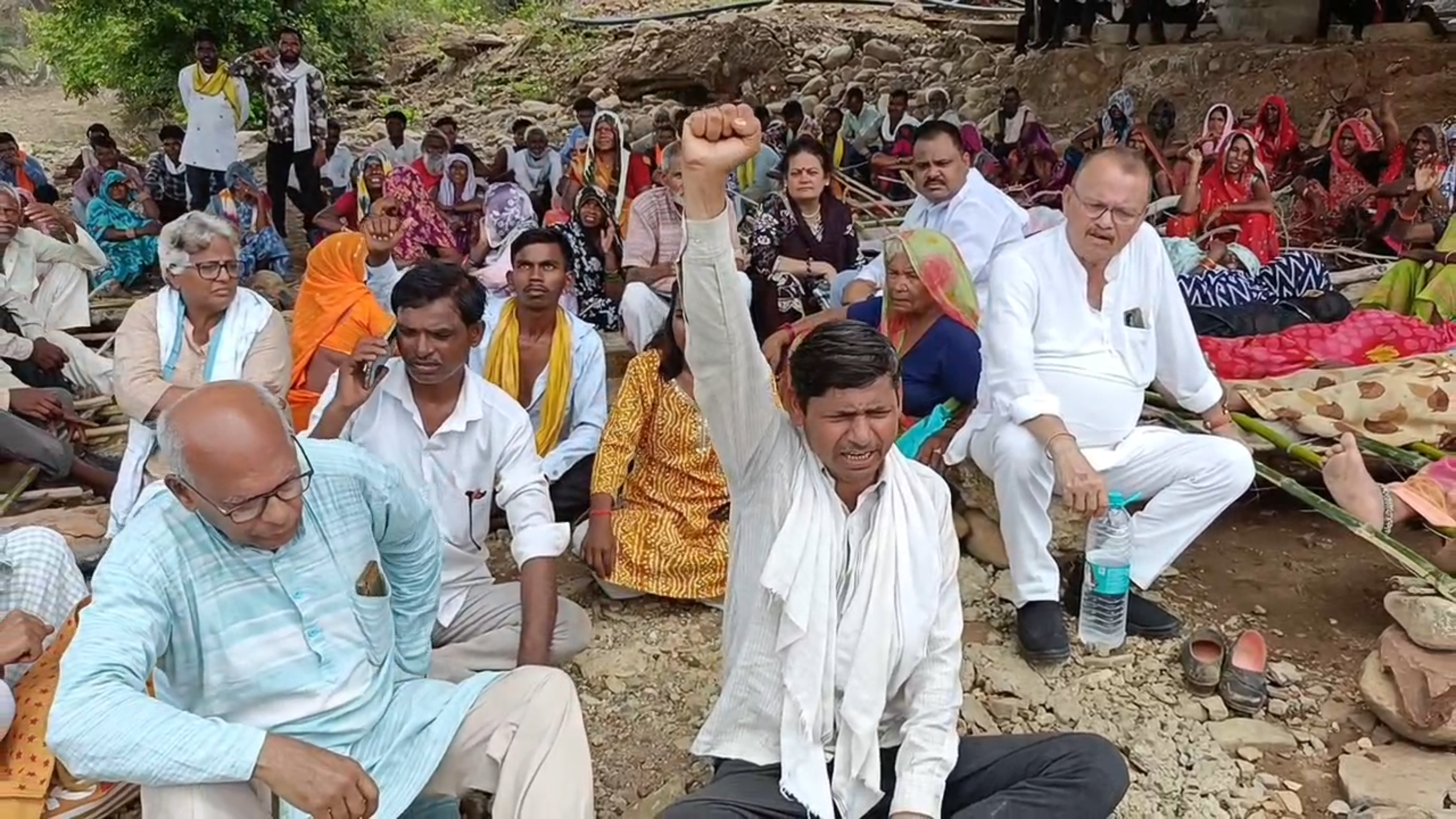 TRIBAL PROTEST KEN BETWA PROJECT