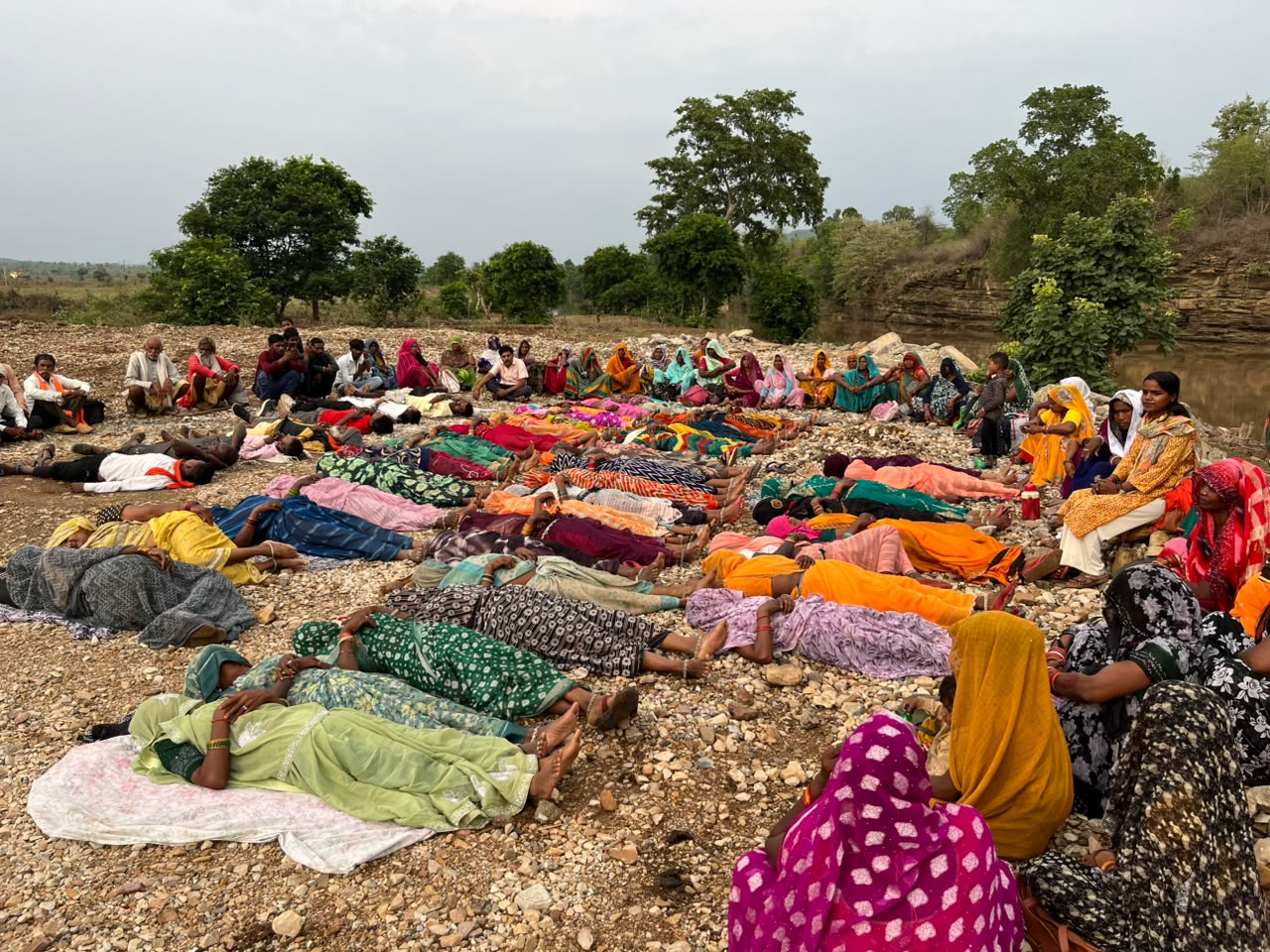 TRIBAL PROTEST KEN BETWA PROJECT