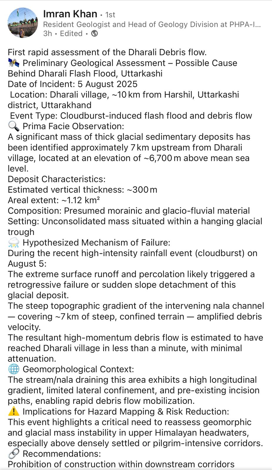 UTTARKASHI DHARALI DISASTER